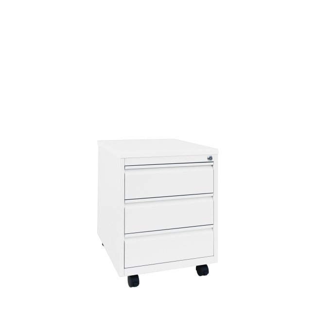 Büro Rollcontainer Bürocontainer Holzabdeckplatte 3 Schubladen Maße: 62x46x59cm