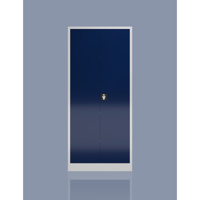 Variantenansicht mit 7 unterschiedlichen Farben vom Steelboxx Aktenschrank Metallschrank abschließbar Werkzeugschrank 1800x800x380mm X-530330-530339 komplett montiert.