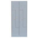 Gebraucht - Z-Spind - 4 Abteile - grau