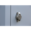 Gebraucht - Z-Spind - 4 Abteile - grau