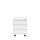 Büro Rollcontainer Bürocontainer Holzabdeckplatte 3 Schubladen Maße: 62x46x59cm weiß 505307