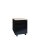 Stahl Büro Rollcontainer Bürocontainer mit Hängeregistratur für DIN A4 Hängemappen 62x46x59cm schwarz /Platte: Ahorn-Dekor 505202