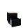 Stahl Büro Rollcontainer Bürocontainer mit Hängeregistratur für DIN A4 Hängemappen 62x46x59cm schwarz /Platte: Ahorn-Dekor 505202