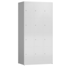 F&auml;cherschrank aus Metall mit 12 F&auml;chern - grau