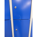 Gebraucht: L&uuml;llmann&reg; F&auml;cherschrank mit 20 F&auml;chern - grau/blau