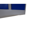 Gebraucht: L&uuml;llmann&reg; F&auml;cherschrank mit 20 F&auml;chern - grau/blau