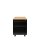 Büro Rollcontainer Bürocontainer mit Hängeregistratur für DIN A4 Hängemappen 62x46x59cm Schwarz/Buche-Dekor 505501