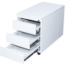 Rollcontainer - 3 Sch&uuml;be - 62 cm hoch - grau