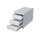 Rollcontainer - 3 Schübe - 62 cm hoch - grau