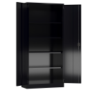 XL Aktenschrank Metall 194,5x92 schwarz abschlie&szlig;bar