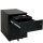 Büro Rollcontainer Bürocontainer mit Hängeregistratur für DIN A4 Hängemappen 55 x 40 x 59 cm Schwarz 505901