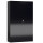 Seitenansicht vom Steelboxx XL Metallschrank abschließbar Flügeltürenschrank Aktenschrank 1945 x 1200 x 420 mm schwarz X-530379 komplett montiert.