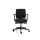 Bürodrehstuhl mit 2D Armlehnen gepolstert Kunststofffußkreuz schwarz 210330