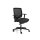Bürodrehstuhl mit 2D Armlehnen, Netz, Kunststofffußkreuz, schwarz