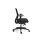 Bürodrehstuhl mit 2D Armlehnen, Netz, Kunststofffußkreuz, schwarz