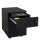 Büro Rollcontainer Bürocontainer Stahl-Abdeckplatte & 3 Schubladen 55 x 40 x 59 cm Schwarz 505921