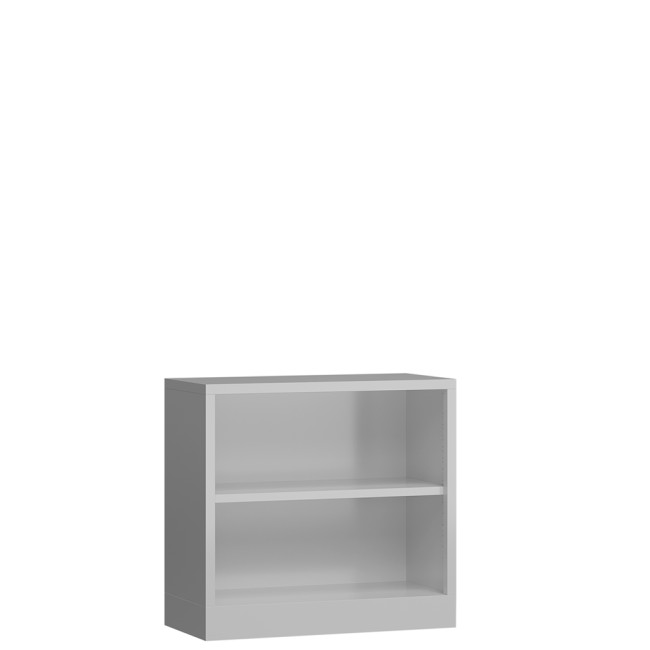 Seitenansicht vom Steelboxx Sideboard Aktenregal 2 OH 750 x 800 x 380 mm grau X-540120
