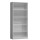 Seitenansicht vom Steelboxx Aktenregal Bücherregal 4,5 OH 4 Fachböden 1800 x 800 x 380 mm grau X-540140