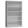 Seitenansicht vom Steelboxx Büroregal Aktenregal 5 OH 1945 x 1200 x 420 mm grau X-540160