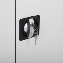 Aktenschrank Metall 75x80 grau abschlie&szlig;bar