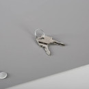 Aktenschrank Metall 75x80 grau abschlie&szlig;bar