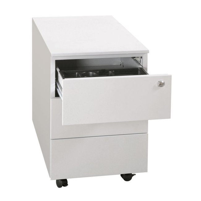 Stahl Büro Rollcontainer Bürocontainer 3 Schubladen & separater Stifteauszug 62 x 40 x 59 cm grau  505940