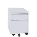 Rollcontainer - 2 Schubladen - Stahltop - grau