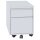 Stahl Büro Rollcontainer Bürocontainer mit Hängeregistratur Stahl-Abdeckplatte Lichtgrau Maße: 55x40x59 cm 505100