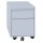 Stahl Büro Rollcontainer Bürocontainer mit Hängeregistratur Stahl-Abdeckplatte Lichtgrau Maße: 55x40x59 cm 505100
