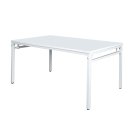 Frontansicht vom Steelboxx Klapptisch Konferenztisch Schreibtisch 4-Fuß-Gestell 750 x 1200 x 800 mm grau X-350665