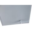 B-WARE - L&uuml;llmann&reg; Garderobenschrank, 2 Abteile mittig schlie&szlig;end, 1800 x 500 x 500 mm, lichtgrau/enzianblau