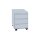Stahl Büro Rollcontainer Schrank Bürocontainer Stahl-Abdeckplatte 3 Schubladen Lichtgrau Maße: 55 x 40 x 59 cm 505150