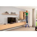 Fahrbarer Doppelklapptritt Rolly®, Alu, 2x 2 Stufen,...