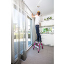 Fahrbarer Doppelklapptritt Rolly&reg;, Alu, 2x 2 Stufen