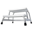 STABILO&reg; Montagetritt mit 2 Gitterroststufen, Alu, 410 x 650 x 680 mm