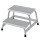 STABILO® Montagetritt mit 2 Gitterroststufen, Alu, 410 x 650 x 680 mm