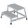 STABILO® Montagetritt mit 2 Gitterroststufen, Alu, 410 x 650 x 680 mm