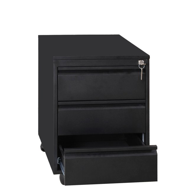 Büro Rollcontainer Bürocontainer mit 3 Schubladen & separater Stifteeinsatz 61x46x59cm