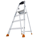 Stufenstehleiter Solido&reg;, Alu, 4 Stufen