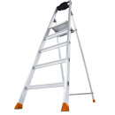 Stufenstehleiter Solido&reg;, Alu, 5 Stufen