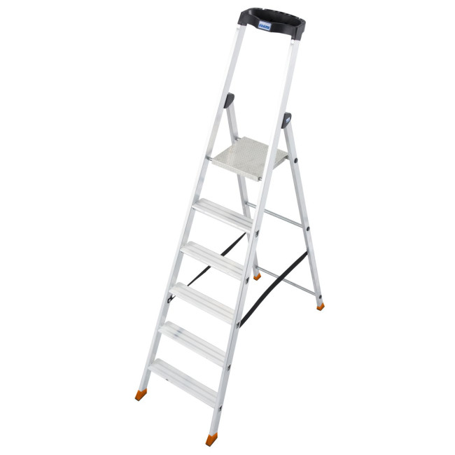 Stufenstehleiter Solido®, Alu, 6 Stufen