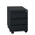 Büro Rollcontainer Bürocontainer mit 3 Schubladen 61x46x59cm Schwarz 505306