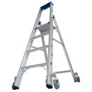 STABILO&reg; fahrbare Stufenstehleiter, Alu, 5 Stufen