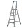 STABILO® fahrbare Stufenstehleiter, Alu, 5 Stufen