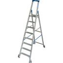 STABILO&reg; fahrbare Stufenstehleiter, Alu, 8 Stufen