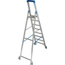 STABILO&reg; fahrbare Stufenstehleiter, Alu, 8 Stufen