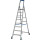 STABILO® fahrbare Stufenstehleiter, Alu, 8 Stufen