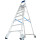 STABILO® fahrbare Stufenstehleiter, Alu, 8 Stufen