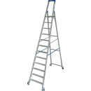 STABILO® fahrbare Stufenstehleiter, Alu, 12 Stufen