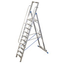 STABILO&reg; fahrbare Stufenstehleiter mit gro&szlig;er Standplattform, 10 Stufen